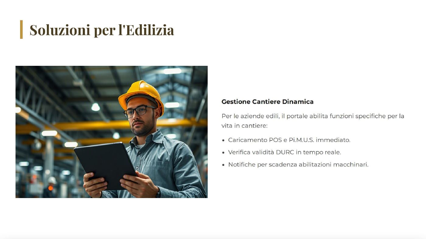 Slide 4 di 12: Soluzioni per l'edilizia